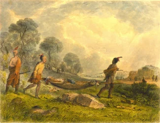 Transporting the Wounded, 1853